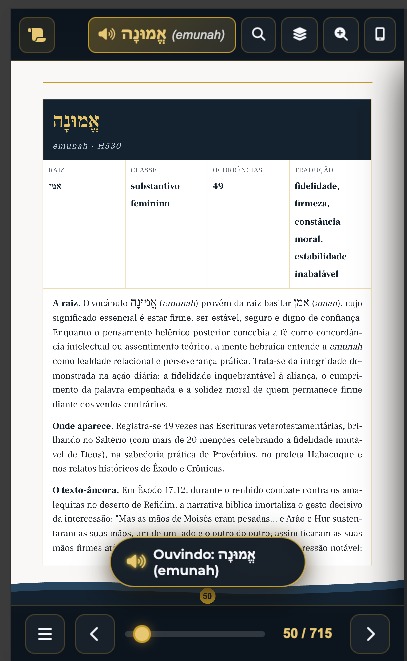 Ouça a Pronúncia em Áudio no App