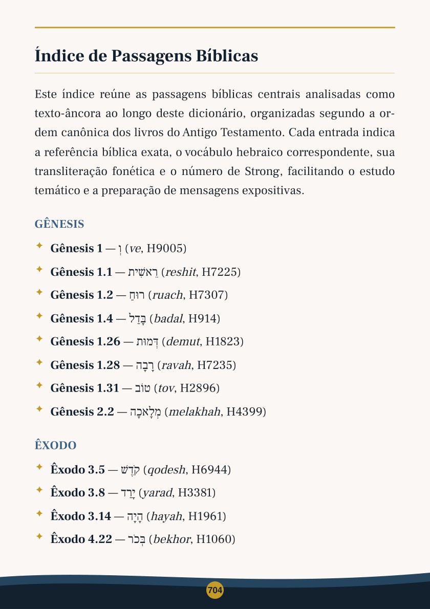 Índice de Passagens Bíblicas com número de Strong
